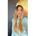 Peruca ombre saten mediu/ blond caramel